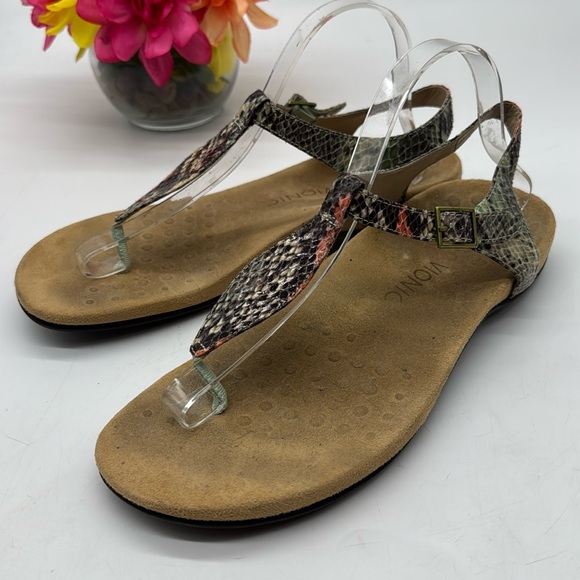 Vionic Shoes - Vionic Snakeskin Thong Orthidic Sandal Size 10 VIO7332